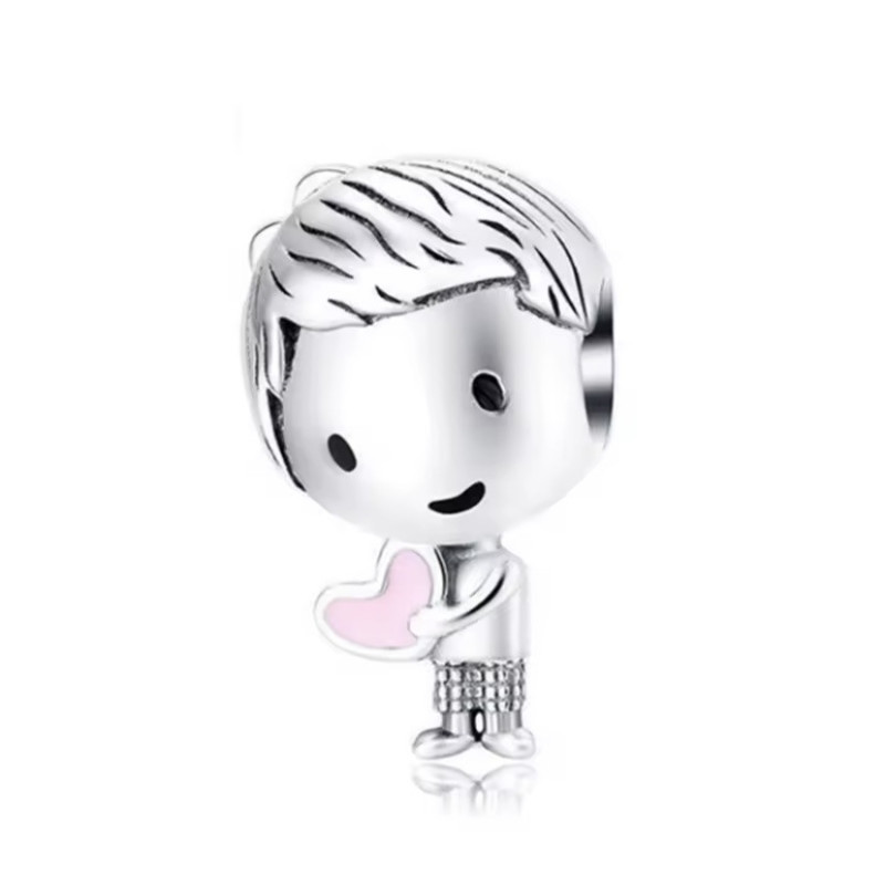 Charm Familia Hijo Niño con Corazón
