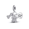 Charm Mascota Perrito Hueso y Patita Corazón