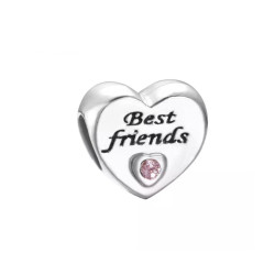Charm Amor Mejores Amigos en Corazón