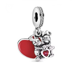 Charm Disney Minnie y Mickey Mouse con Corazón