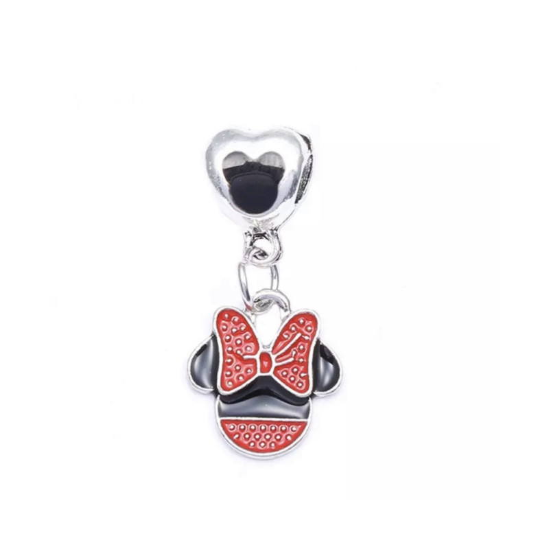 Charm Disney Minnie y Mickey Mouse en Corazón