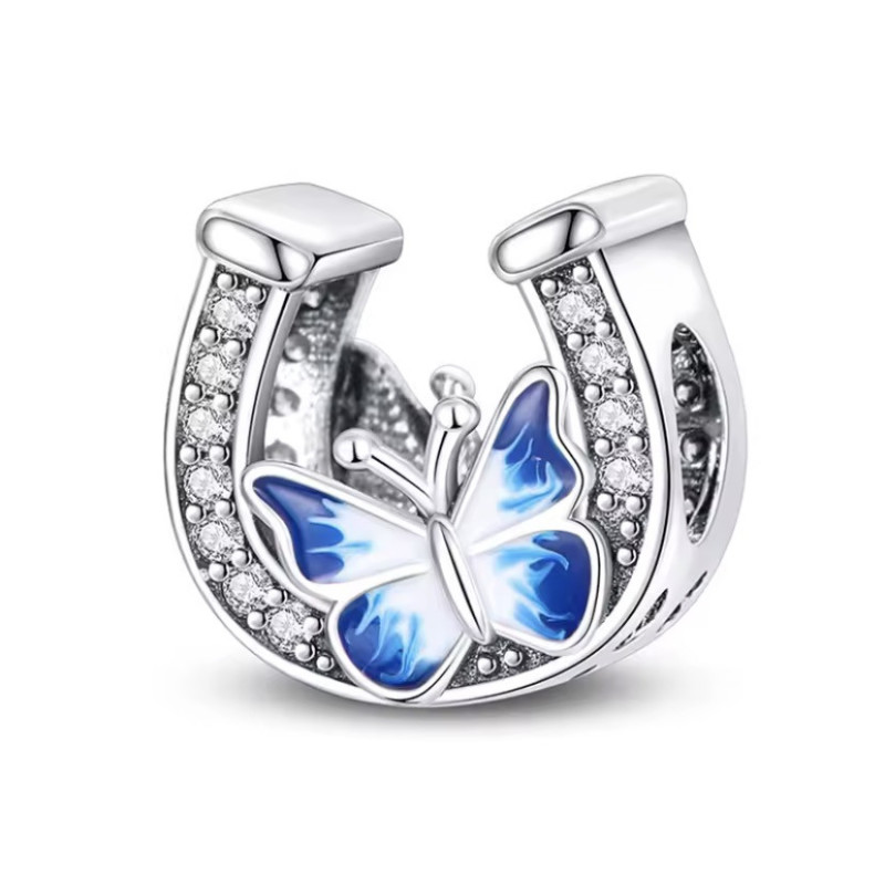 Charm Protección Herradura y Mariposa